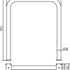 Rammschutzbügel Ø 76 x 2,6 mm ohne Querholm für Dübelbefestigung - Art.Nr. 477_09P – Bild 4