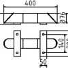 Rammschutz-Balken Stahlrundrohr Ø 76 mm für Dübelbefestigung - Art.Nr. 477_40BG – Bild 4