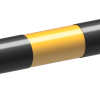 Rammschutz-Balken Stahlrundrohr Ø 76 mm für Dübelbefestigung Gesamtbreite: 800 mm - Art.Nr. 477_41BG