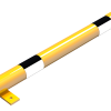 Rammschutz-Balken Stahlrundrohr Ø 76 mm für Dübelbefestigung - Art.Nr. 477_43BG