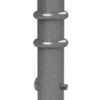 Absperr-Stilpfosten Serie 479B Ø 76 mm - Art.Nr. 479FB+1 – Bild 2
