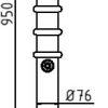 Absperr-Stilpfosten Serie 479B Ø 76 mm - Art.Nr. 479FUB – Bild 4