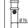 Absperr-Stilpfosten Serie 479B Ø 76 mm - Art.Nr. 479FUHB – Bild 4