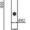 Absperr-Stilpfosten Serie 480B Ø 82 mm - Art.Nr. 480FUB – Bild 4