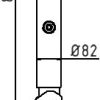 Absperr-Stilpfosten Serie 480B Ø 82 mm - Art.Nr. 480FUHB – Bild 4