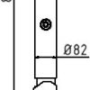 Absperr-Stilpfosten Serie 481B Ø 82 mm - Art.Nr. 481FUHB – Bild 4