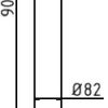 Absperr-Stilpfosten Serie 482B Ø 82 mm - Art.Nr. 482PB – Bild 4
