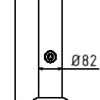 Absperr-Stilpfosten Serie 484B Ø 82 mm - Art.Nr. 484FB – Bild 4