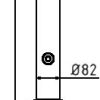 Absperr-Stilpfosten Serie 485B Ø 82 mm - Art.Nr. 485FB – Bild 4