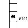 Absperrpfosten Stahlrohr Ø 102 x 2,9 mm herausnehmbar mit Dreikantverschluss - Art.Nr. 491FB – Bild 4