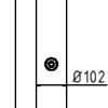 Absperrpfosten Stahlrohr Ø 102 x 2,9 mm herausnehmbar mit Dreikantverschluss - Art.Nr. 491F – Bild 4