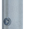 Absperrpfosten Stahlrohr Ø 108 x 2,9 mm herausnehmbar mit Dreikantverschluss - Art.Nr. 493F