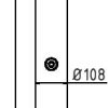 Absperrpfosten Stahlrohr Ø 108 x 2,9 mm herausnehmbar mit Dreikantverschluss - Art.Nr. 493F – Bild 4