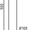 Absperrpfosten Stahlrohr Ø 108 x 2,9 mm ortsfest für Dübelbefestigung - Art.Nr. 493P – Bild 4