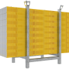 Stapelpalette 0,68m x 0,52m x 0,90m für Gerüstböcke und Schaltafeln - Art.Nr. 50140V – Bild 2